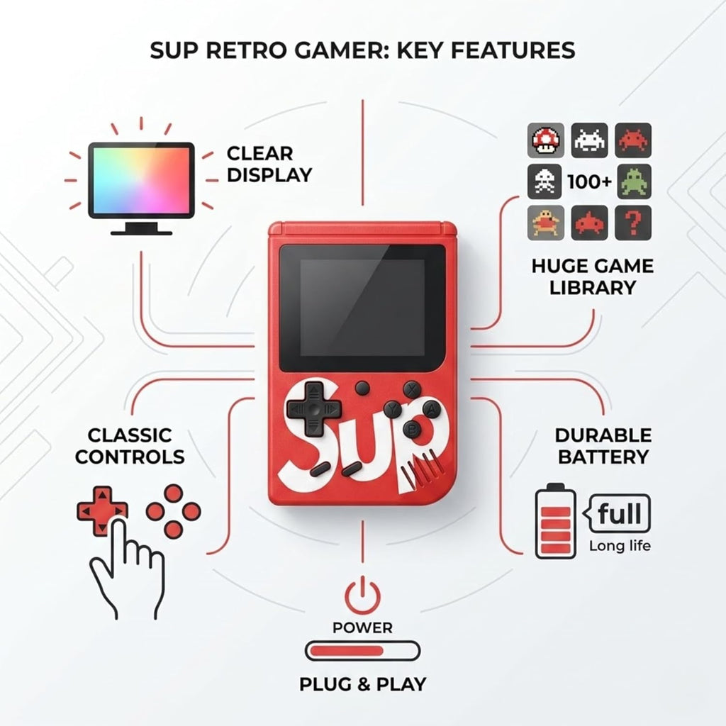 400-in-1 Retro Handheld Game Console