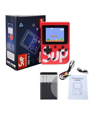 Retro Mini Handheld Game Console – 400 Classic Games Built-In, Portable Arcade Player with Rechargeable Battery & AV/TV Cable