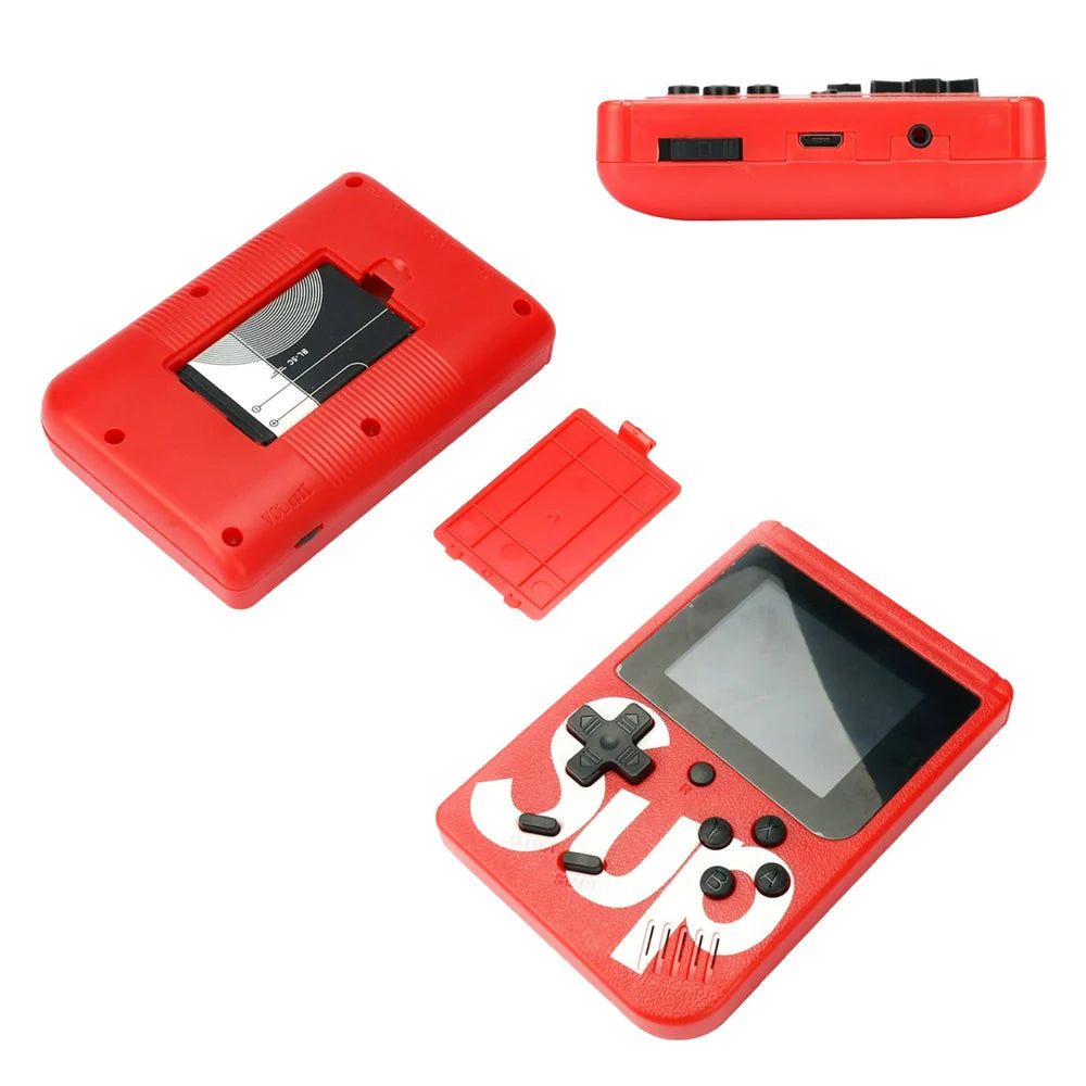 Retro Mini Handheld Game Console – 400 Classic Games Built-In, Portable Arcade Player with Rechargeable Battery & AV/TV Cable